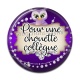 Cabochon Résine - pour une chouette collègue