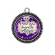 Pendentif Cabochon Argent - pour une chouette collègue