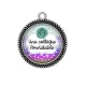 Pendentif Cabochon Argent - une collègue formidable