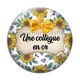 Cabochon Verre - une collègue en or