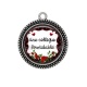 Pendentif Cabochon Argent - une collègue formidable