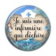 Cabochon Résine - je suis une infirmière qui déchire