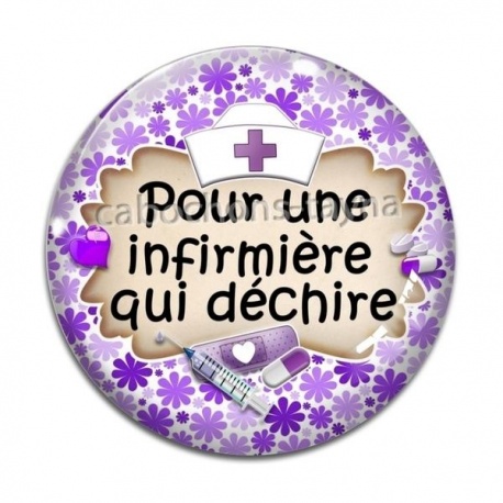 Cabochon Verre - pour une infirmière qui déchire
