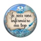 Cabochon Résine - je suis une infirmière au top