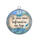 Pendentif Cabochon Argent - je suis une infirmière au top