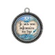 Pendentif Cabochon Argent - je suis une infirmière au top