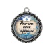 Pendentif Cabochon Argent - pour une super infirmière