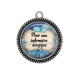 Pendentif Cabochon Argent - pour une infirmière magique