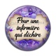 Cabochon Résine - pour une infirmière qui déchire