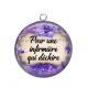 Pendentif Cabochon Argent - pour une infirmière qui déchire
