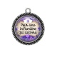 Pendentif Cabochon Argent - pour une infirmière qui déchire
