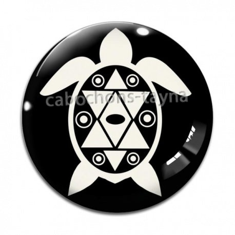 Cabochon Verre - tortue