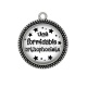 Pendentif Cabochon Argent - une formidable orthophoniste