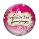 Cabochon Verre - auxiliaire de vie formidable