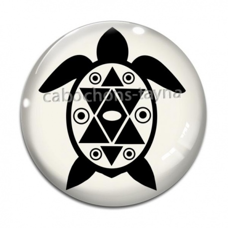 Cabochon Verre - tortue