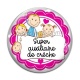 Cabochon Verre - super auxiliaire de crèche