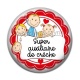 Cabochon Résine - super auxiliaire de crèche
