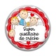 Cabochon Verre - super auxiliaire de crèche