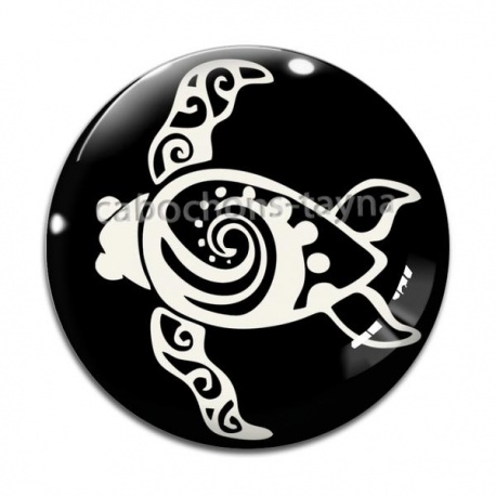 Cabochon Verre - tortue