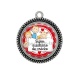 Pendentif Cabochon Argent - super auxiliaire de crèche