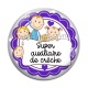 Cabochon Verre - super auxiliaire de crèche