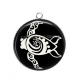 Pendentif Cabochon Argent - tortue