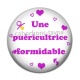Cabochon Résine - une puéricultrice formidable