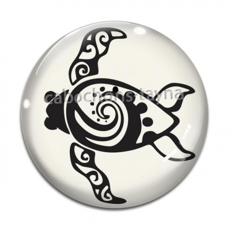 Cabochon Verre - tortue