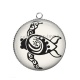 Pendentif Cabochon Argent - tortue