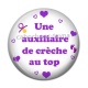 Cabochon Résine - une auxiliaire de crèche au top