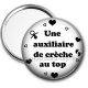 Miroir de poche - une auxiliaire de crèche au top