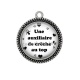 Pendentif Cabochon Argent - une auxiliaire de crèche au top