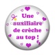 Cabochon Résine - une auxiliaire de crèche au top