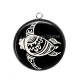 Pendentif Cabochon Argent - tortue