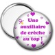 Miroir de poche - une auxiliaire de crèche au top