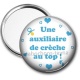 Miroir de poche - une auxiliaire de crèche au top