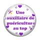 Cabochon Verre - une auxiliaire de puériculture au top