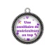 Pendentif Cabochon Argent - une auxiliaire de puériculture au top