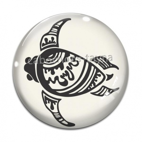Cabochon Verre - tortue
