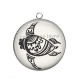 Pendentif Cabochon Argent - tortue