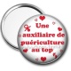 Miroir de poche - une auxiliaire de puériculture au top