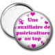 Miroir de poche - une auxiliaire de puériculture au top