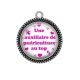Pendentif Cabochon Argent - une auxiliaire de puériculture au top