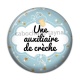 Cabochon Résine - une auxiliaire de crèche