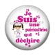 Cabochon Résine - je suis une puéricultrice qui déchire