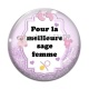 Cabochon Verre - pour la meilleure sage femme
