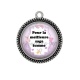 Pendentif Cabochon Argent - pour la meilleure sage femme