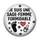 Cabochon Résine - je suis une sage femme formidable