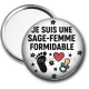 Miroir de poche - je suis une sage femme formidable