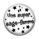 Cabochon Résine - une super sage femme